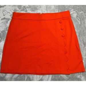 Catherine Malandrino Women's Size 14 Scalloped Button Mini 60s‎ Mod Preppy Retro